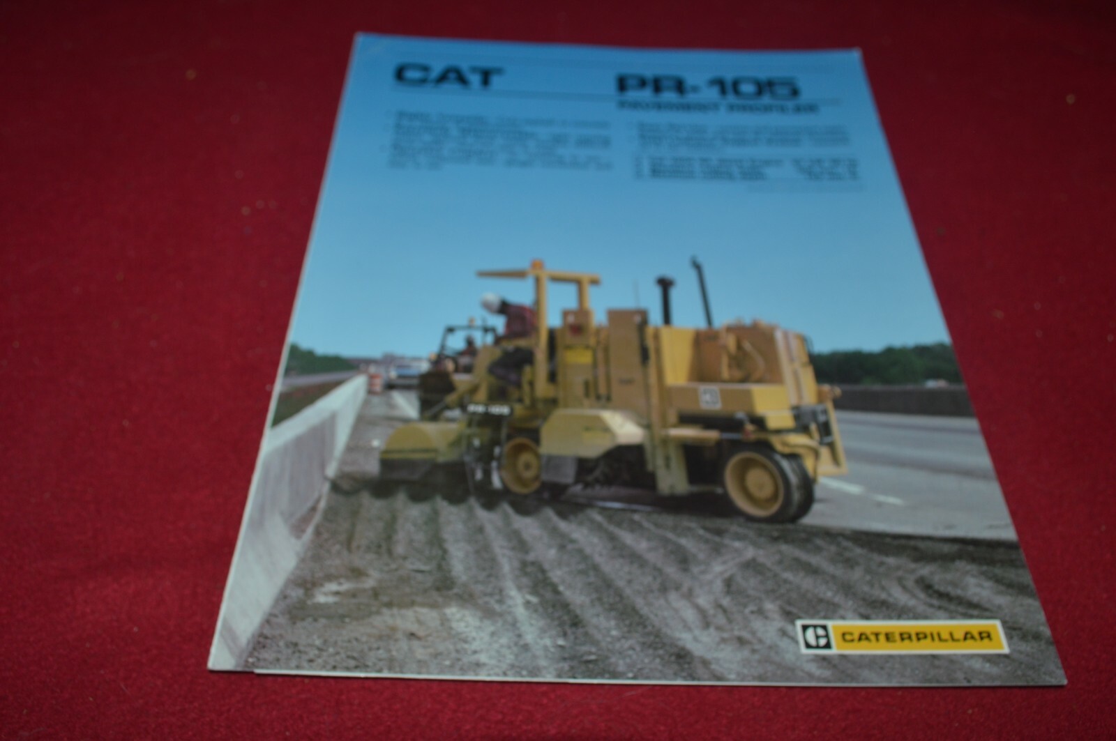 Caterpillar PR-105 Pavement Profiler Brochure DCPA14