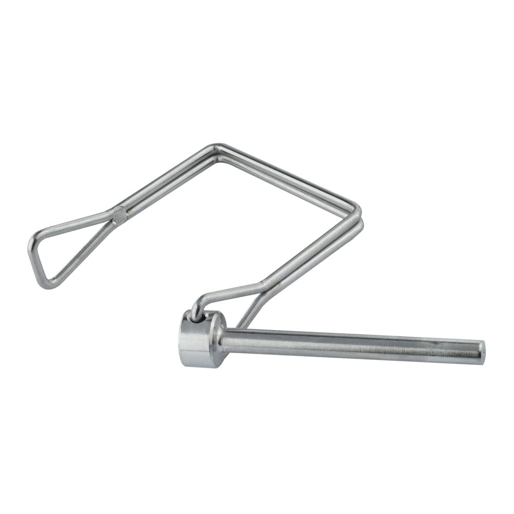 10 Pcs 1/4 Inch Wire Lock Pin 4 Inch Long Trailer Coupler Pin PTO Pin Heavy Duty
