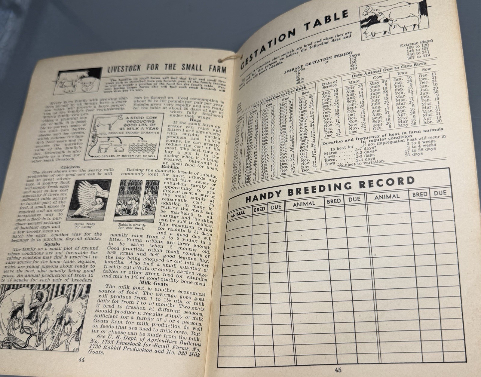 De Laval Handy Reference Yearbook 1942 ~ Vintage Almanac ~ Spokane Washington