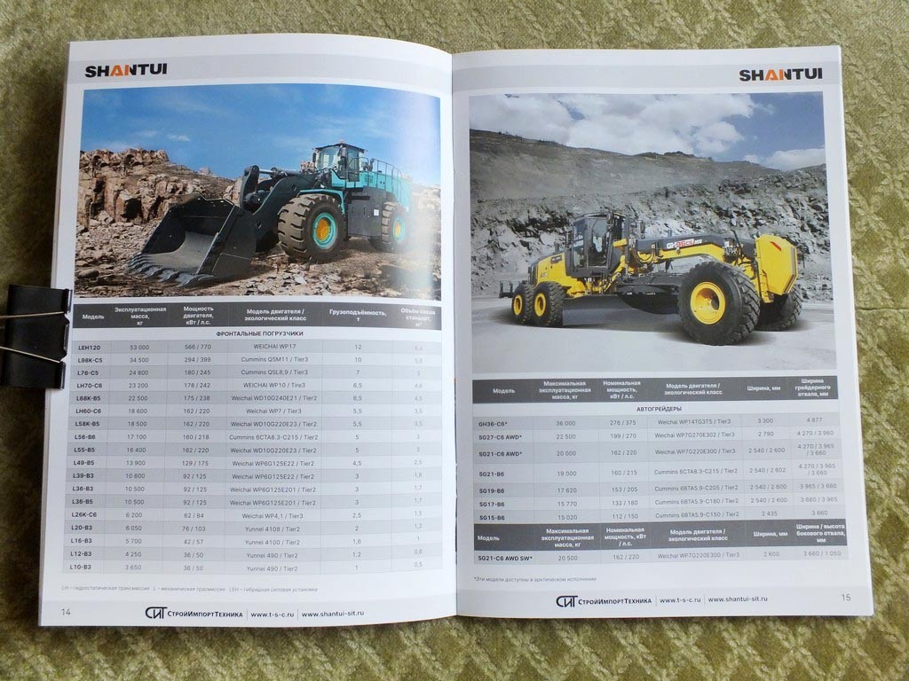 SHANTUI Trucks Bulldozer Excavator Graider Construction Equipment Brochure 2026