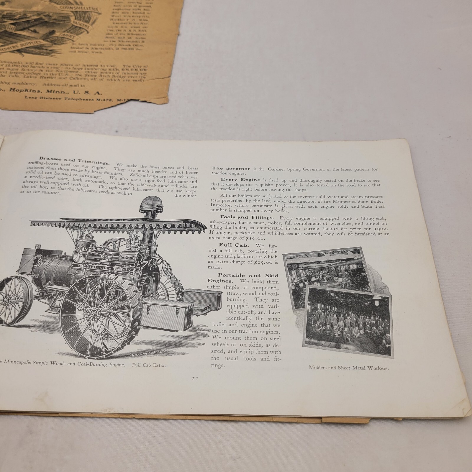 Minneapolis Threshing Machine Co. 1902 Catalog Brochure Minnesota Genuine