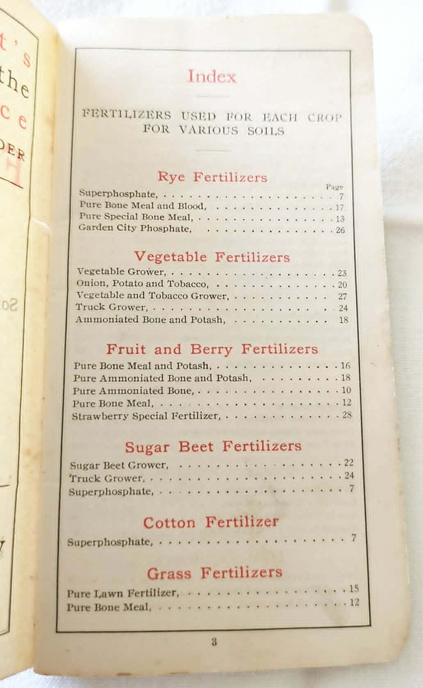 RARE 1908-1909 Swift & Company Fertilizer « Bone And Blood » Farmers Pocket Guide