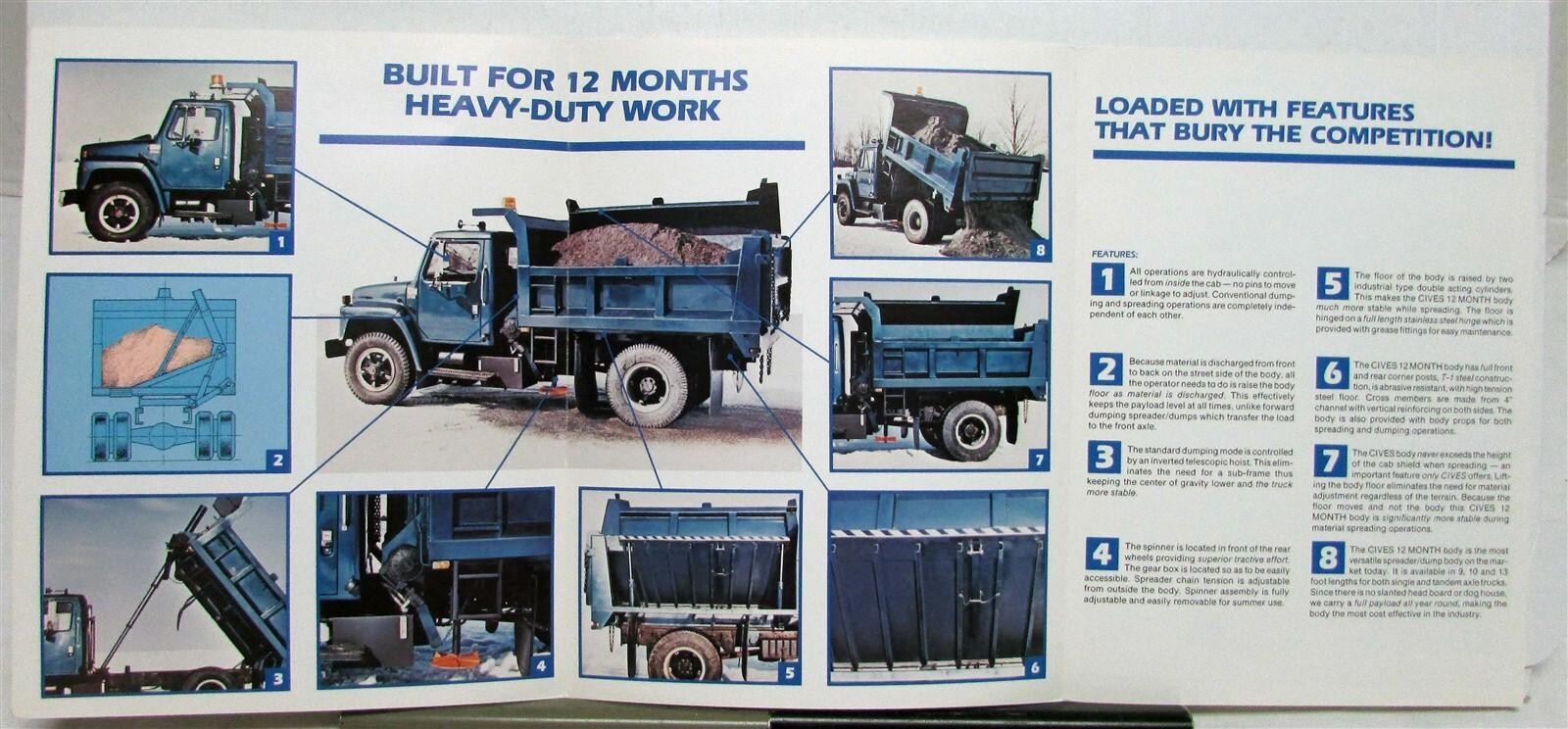 Cives Viking Heavy Duty Spreader Dump Attachment Construction Sales Tri-Fold