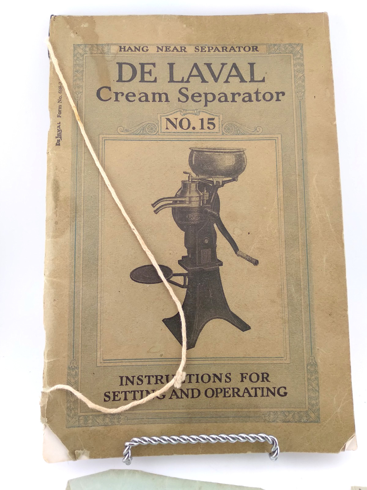 De Laval Cream Separator No. 15 Setting Up Operation Use & Cow Envelope