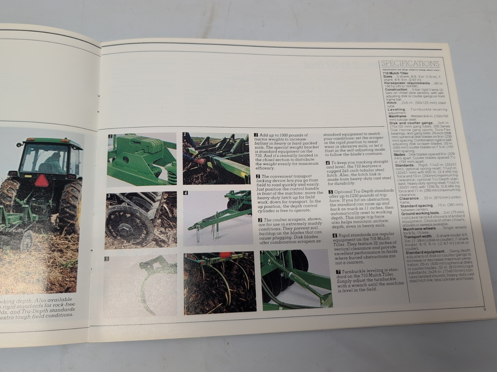 John Deere Chisel Plows & Mulch Tillers For 1985 Brochure FCCA