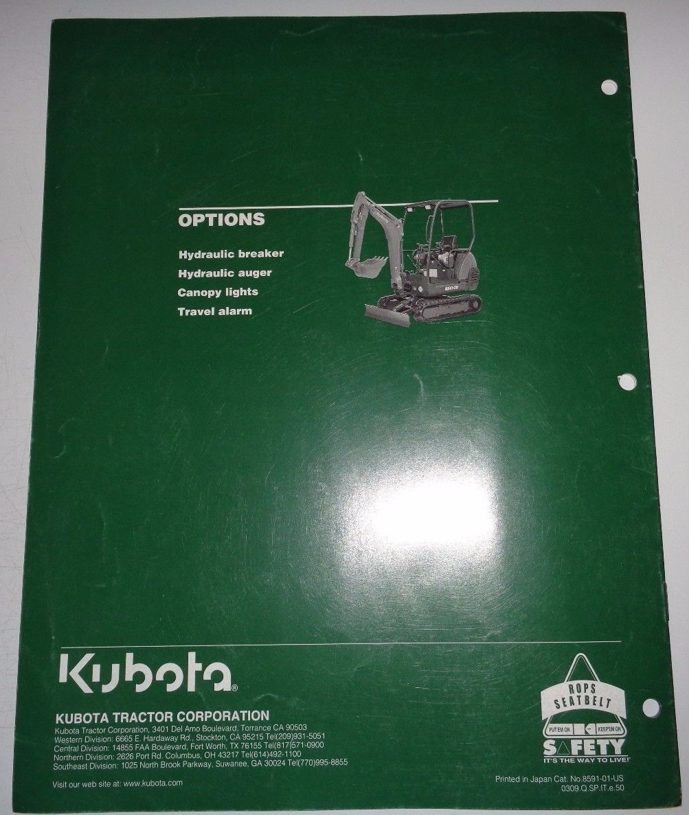 Kubota KX41-3V Excavator New Product Guide Sales Brochure catalog ad literature