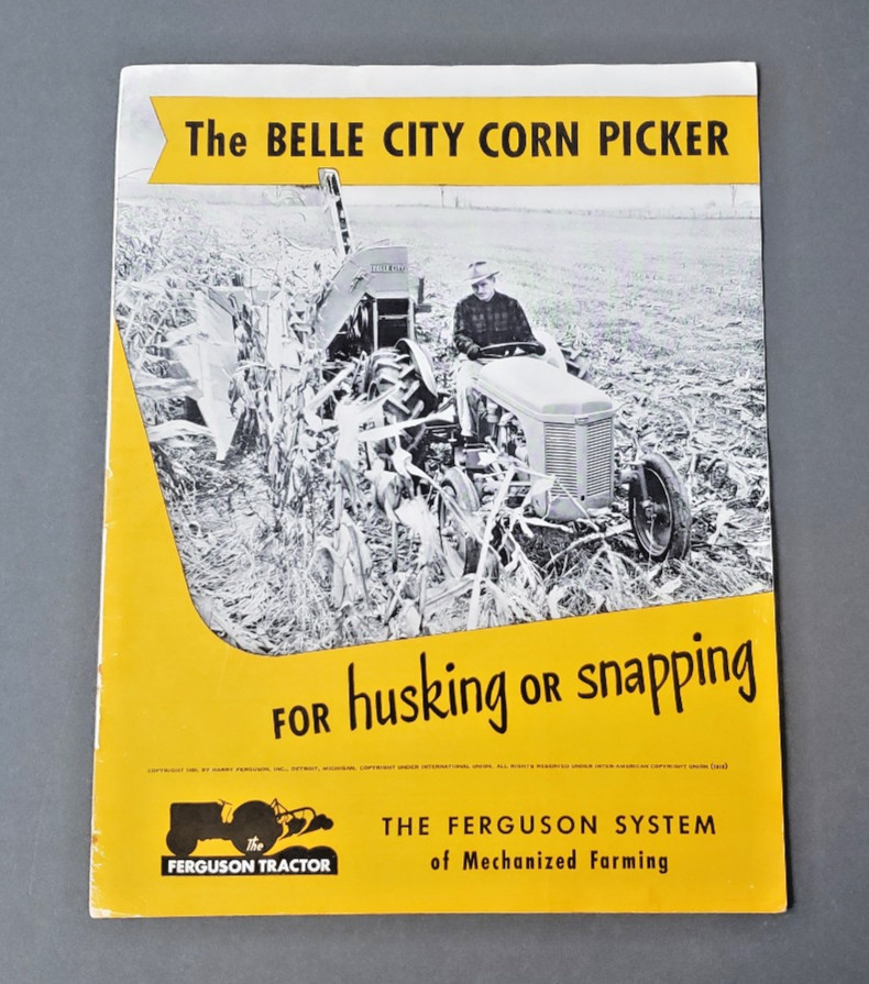 vtg LOT Farming Brochures Cockshutt Cobey Stan-hoist Owatonna Ferguson Tractor