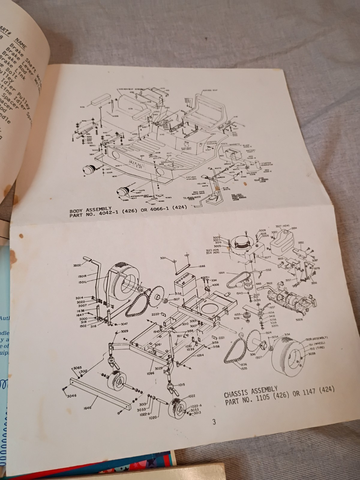 Dixon Zero Turn Mower ZTR-426 Operator&rsquo;s manual and repair sheets VTG
