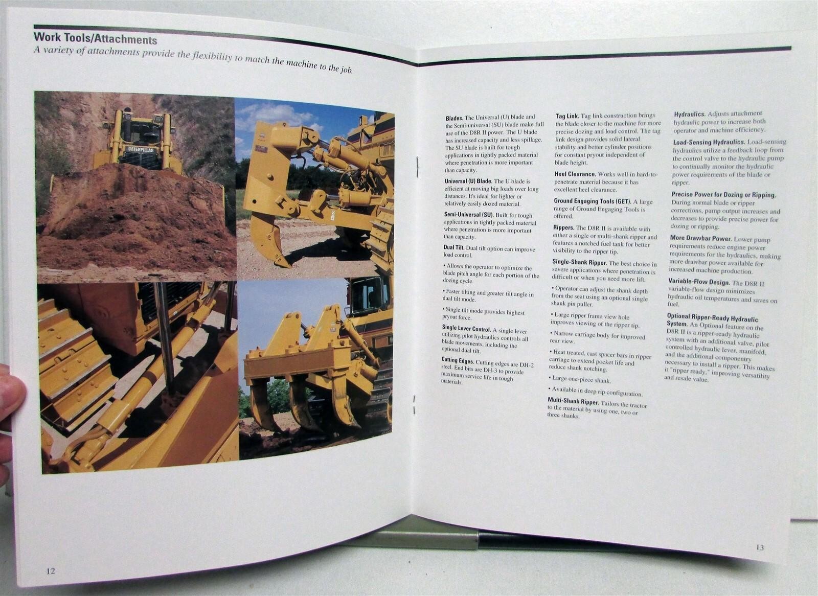 2001 Caterpillar D8R Series II Track Type Tractor Construction Sales Brochure
