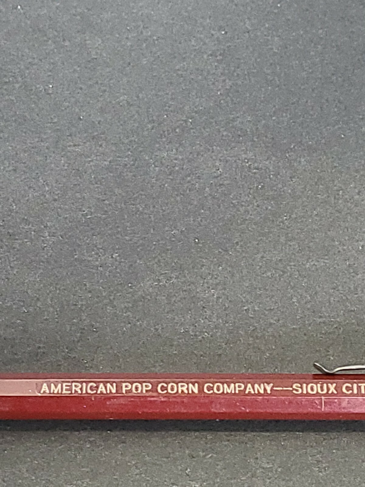 Unusual 1940s American Pop corn Co. Mechanical Pencil Sioux City Iowa