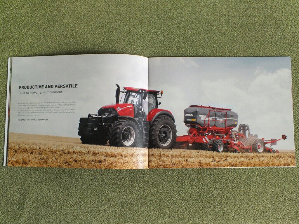 CASE IH OPTUM CVX Tractors Farm Agricultural Equipment Brochure Prospekt 2015