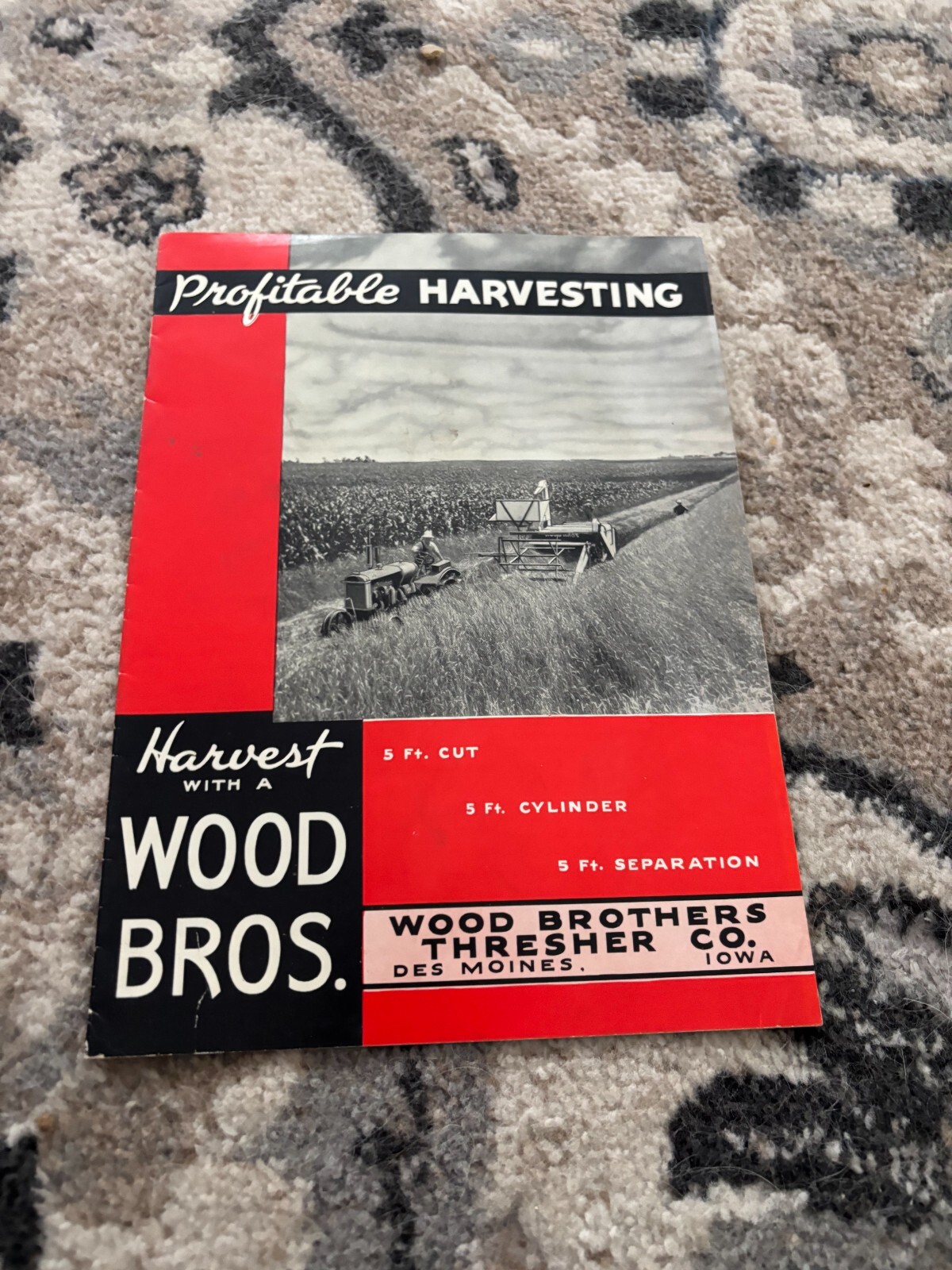 Wood Brothers Combine For 1939 Brochure FCCA25