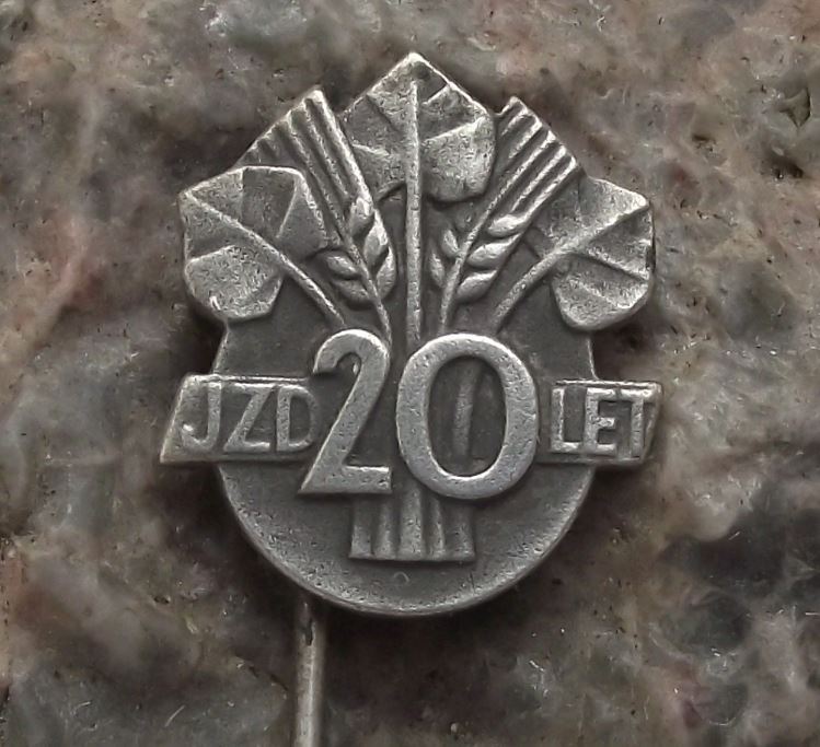 1969 JZD Czechoslovakia Agricultural Collective Farming Anniversary Pin Badge