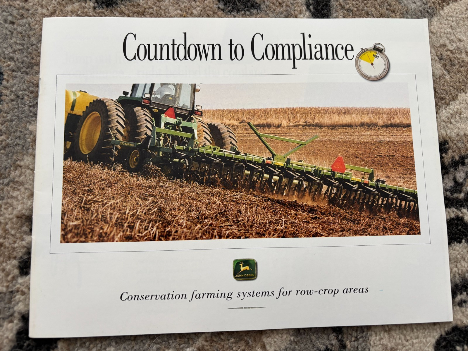 John Deere Conservation Farming For 1992 Brochure AMIL26