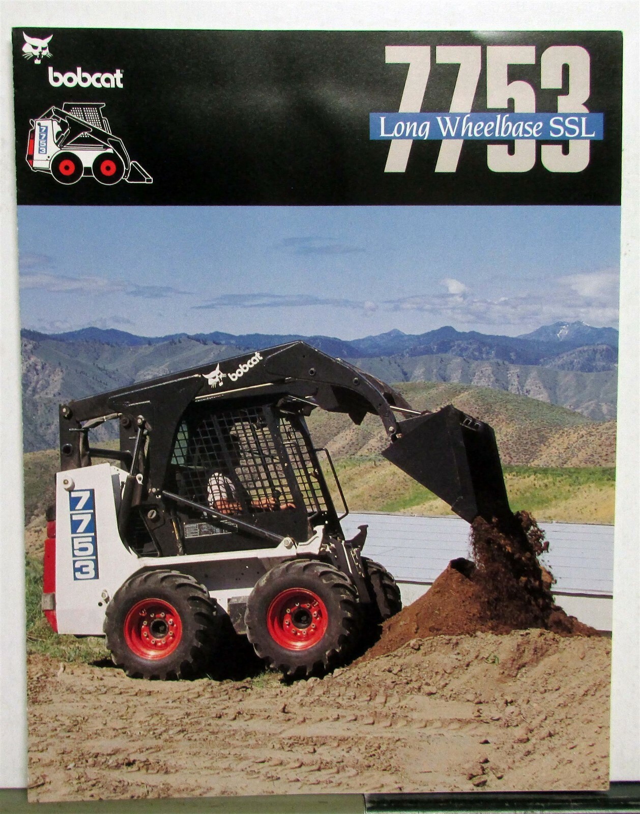 1994 Bobcat 7753 Construction Specifications Sales Tri-Folder
