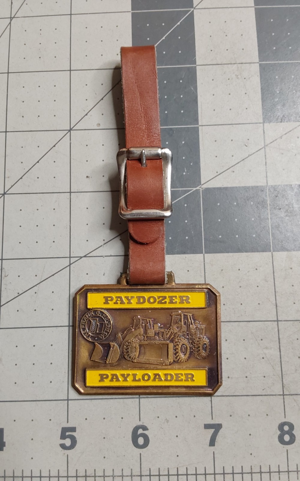 Watch Fob Frank G Hough Co Paydozer Payloader