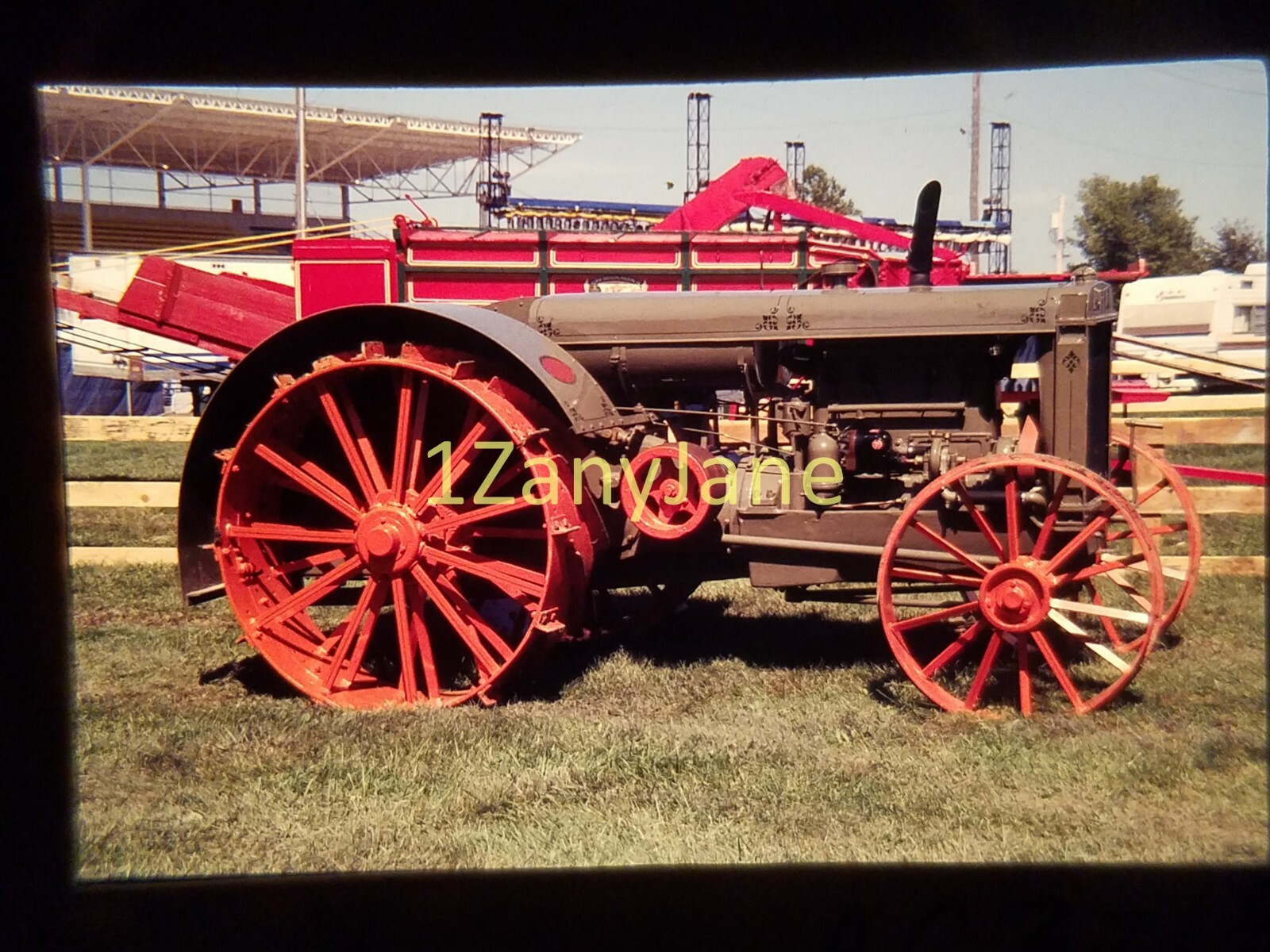 AC3214 35mm Slide of an Allis-Chalmers from MEDIA ARCHIVES BROWN/ORANGE TRACTOR