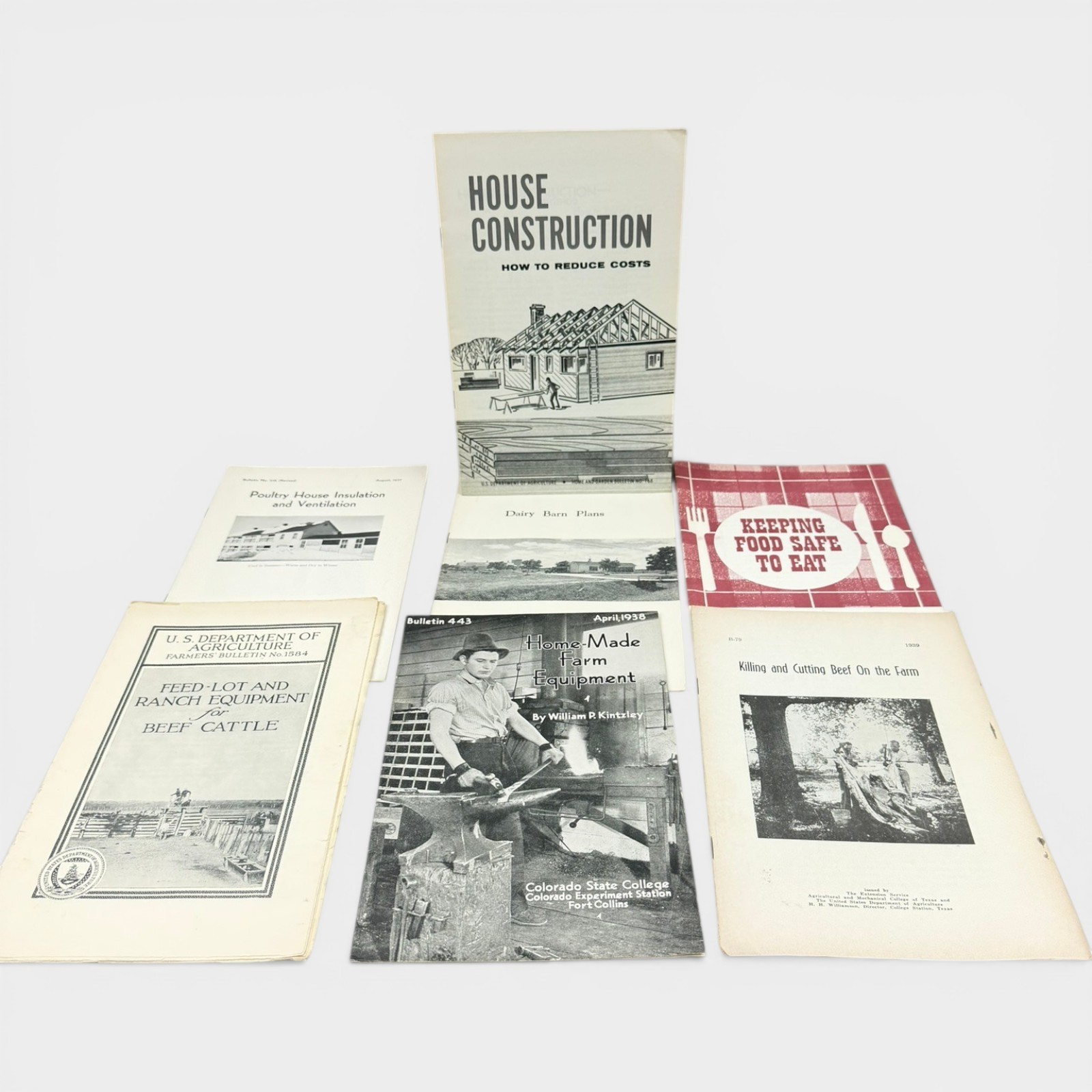 Vintage Farm Pamphlet 31 Agricultural Bulletins Homesteading Livestock 30s-70s
