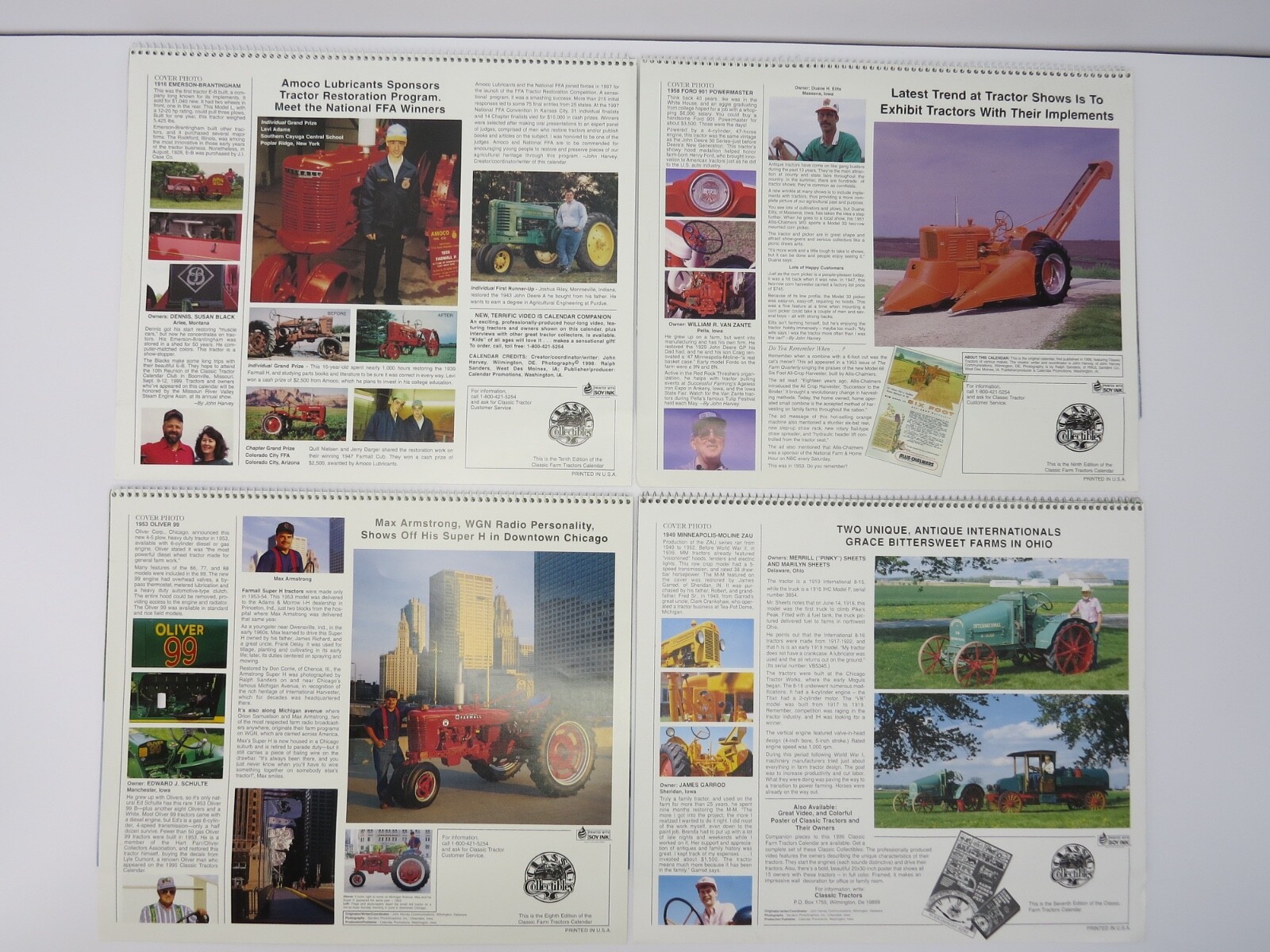 26 Classic Farm Tractors Calendars 3rd-28th Collector&rsquo;s Edition 1992-2017 DuPont