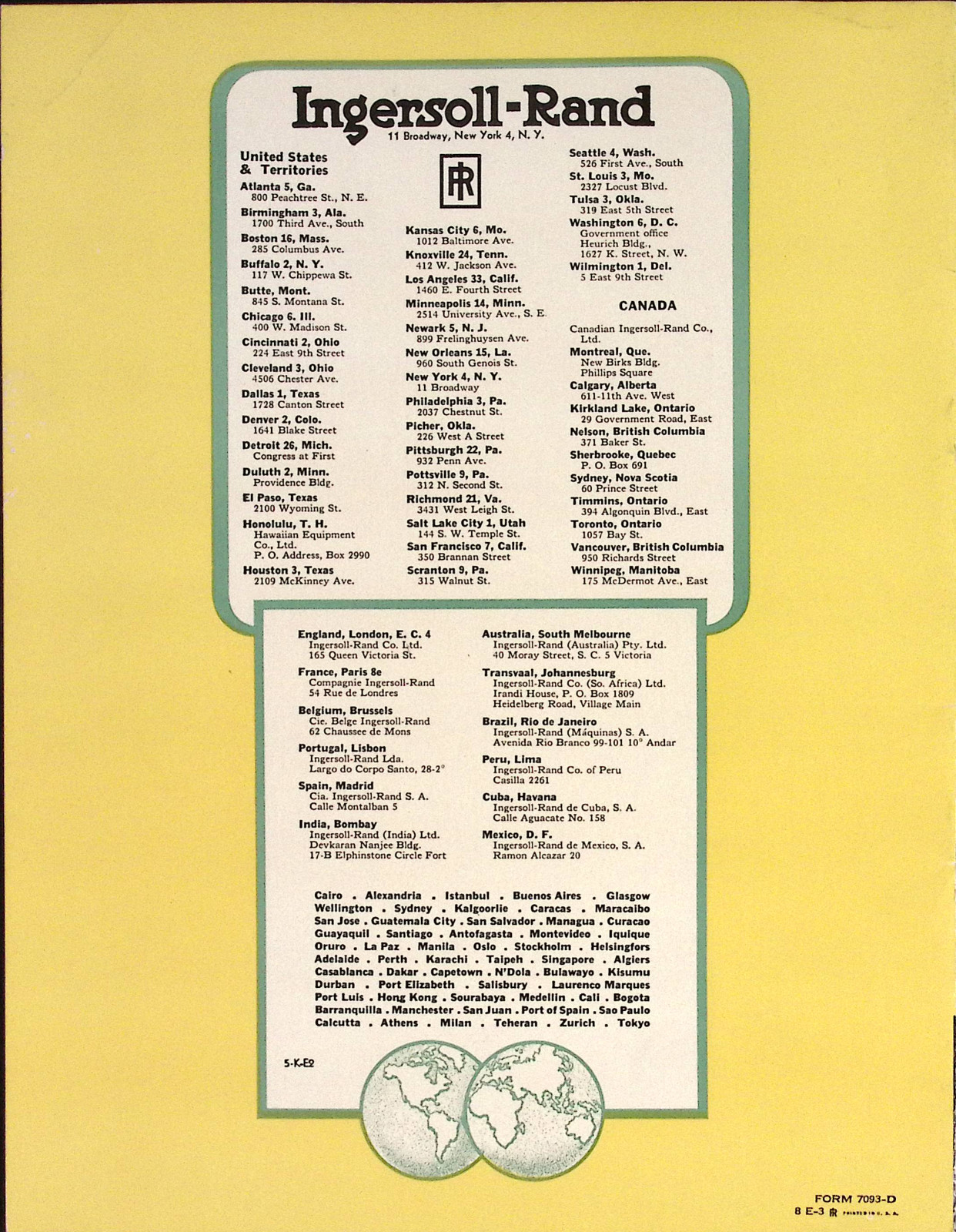 The Cameron Motor Pump Ingersoll Rand Cameron Pump Division Brochure