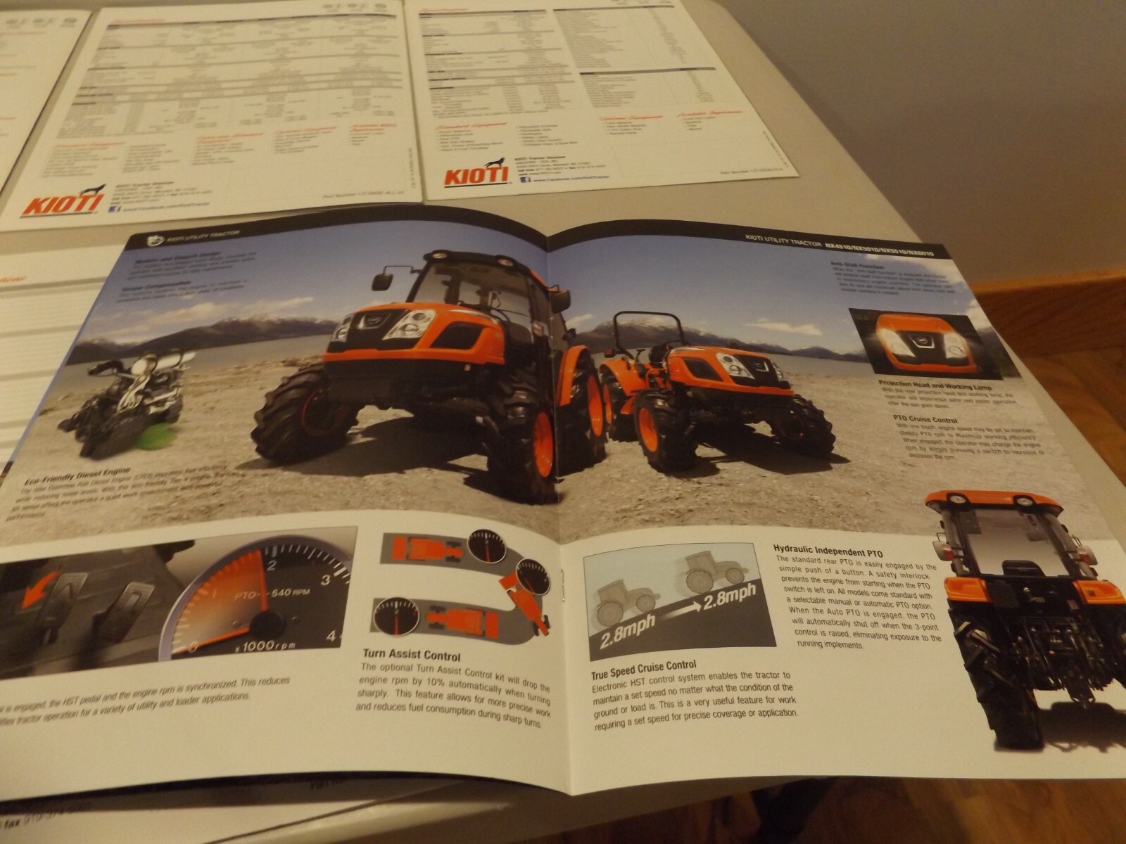 9-pc. KIOTI COMPACT, SUB-COMPACT, UTILITY TRACTORS, 2013-2014