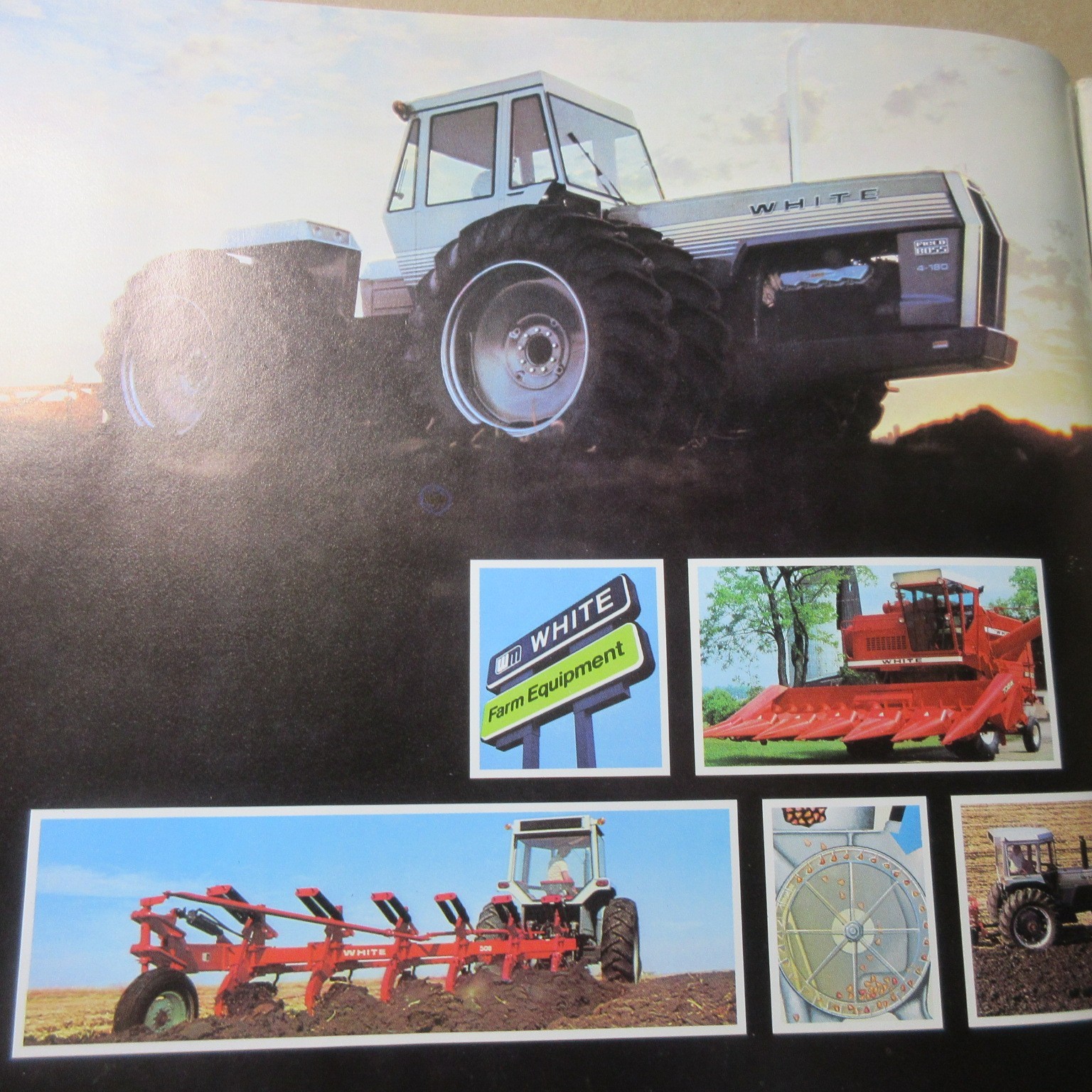 VINTAGE WHITE FARM EQUIPMENT 1975 FARM EQUIPMENT LINE BROCHURE FIELD BOSS Oliver