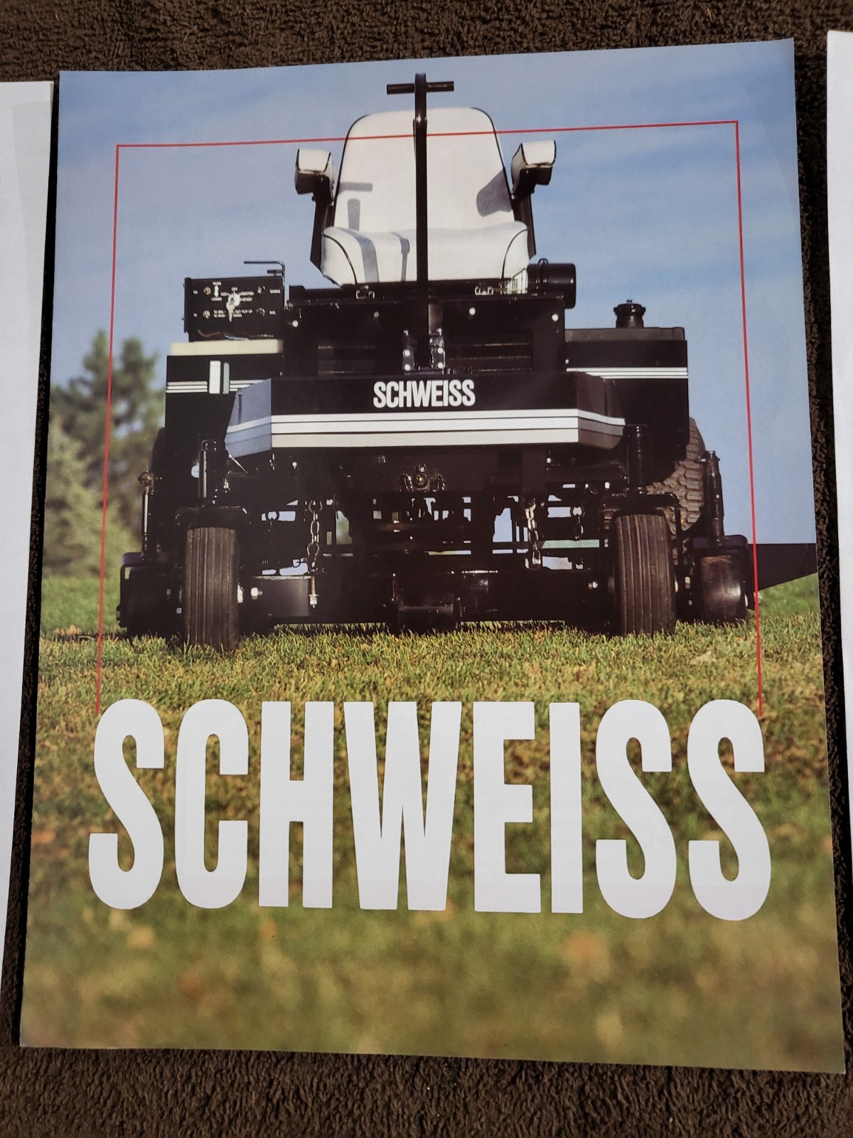 Vintage 1995 SCHWEISS SALES BROCHURE Magnum Zero Turn Lawn Mower 2350 thru 7225