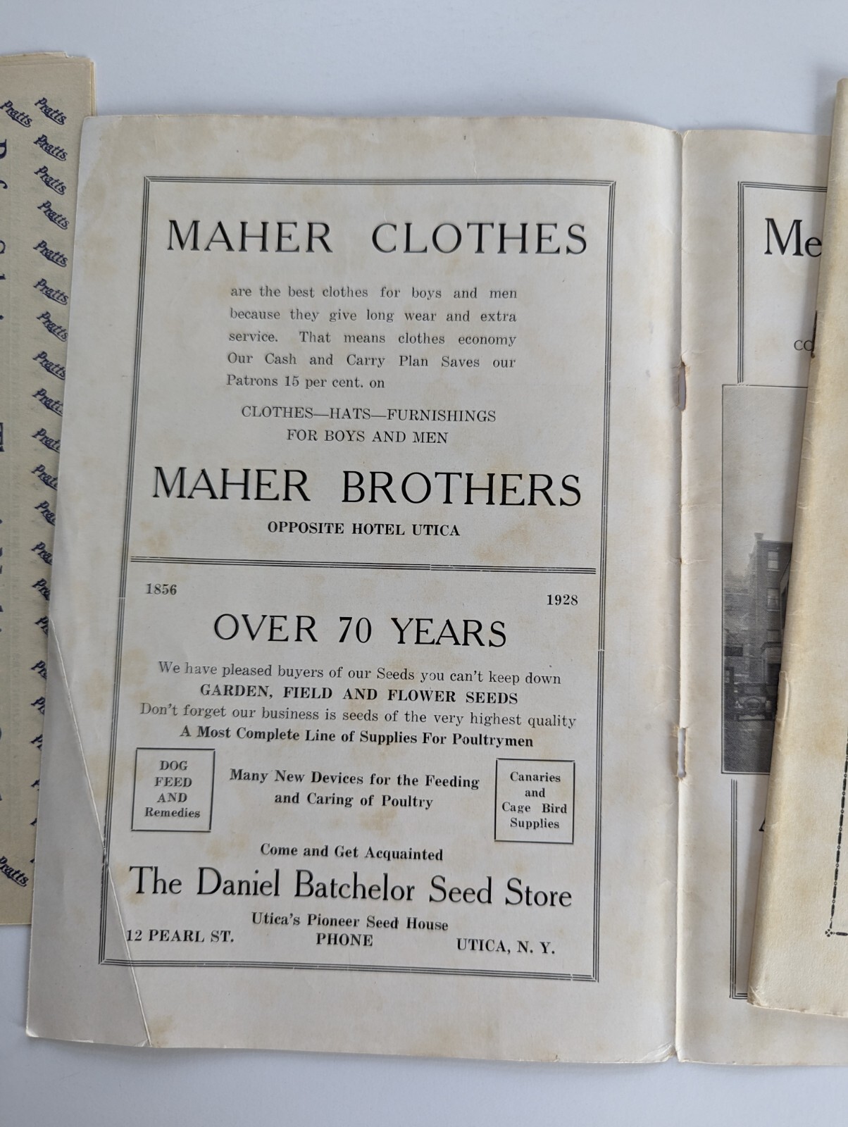 1928 Greater Utica NY Poultry Show Farm Advertising Book Entry Forms