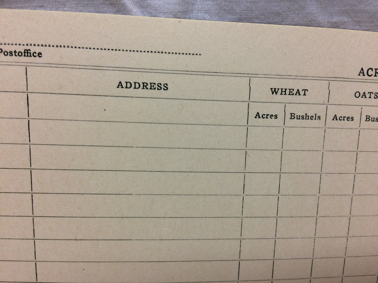 Vintage Threshers&rsquo; Book Farming Receipt Book Crop Weights & Measurement Chart