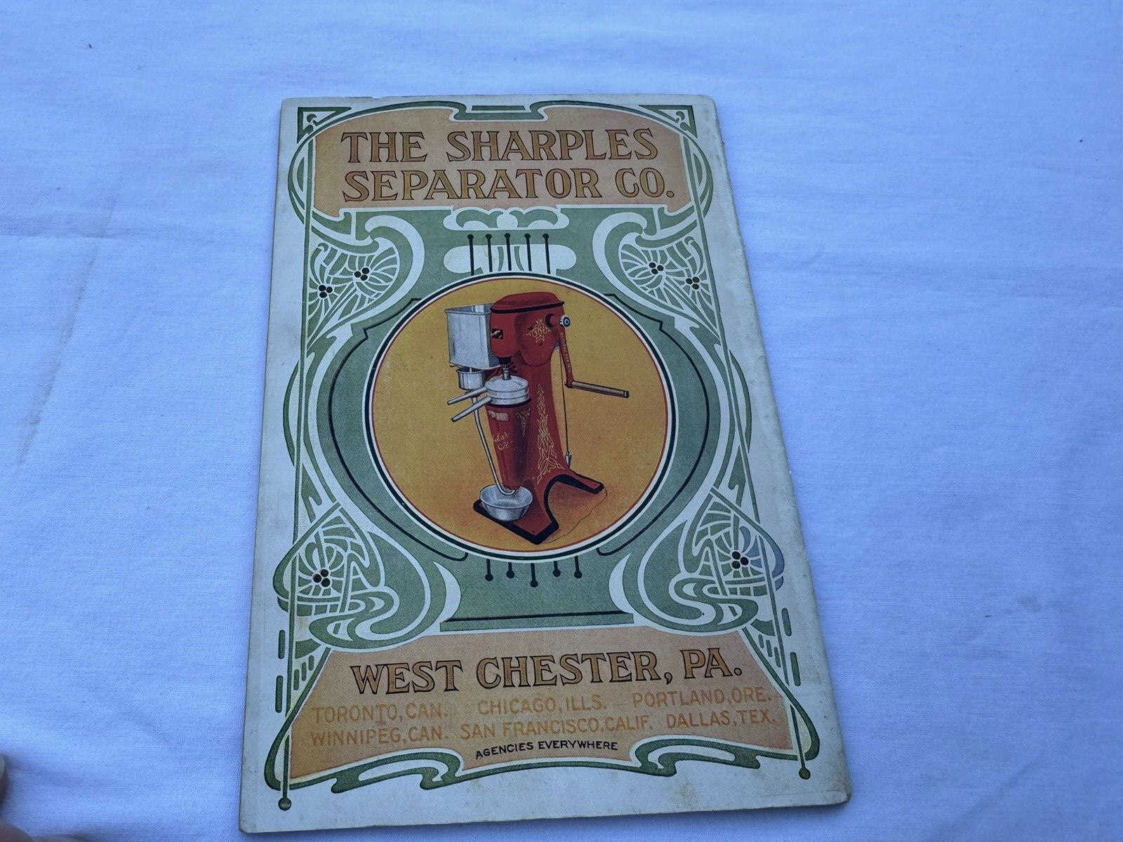 1900&rsquo;s Advertising Old Time Songs Booklet Sharples Separator Co West Chester PA