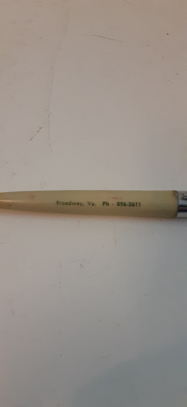 Vintage Riverdale hatchery w/ chick & egg floating advertising pen AG Virginia