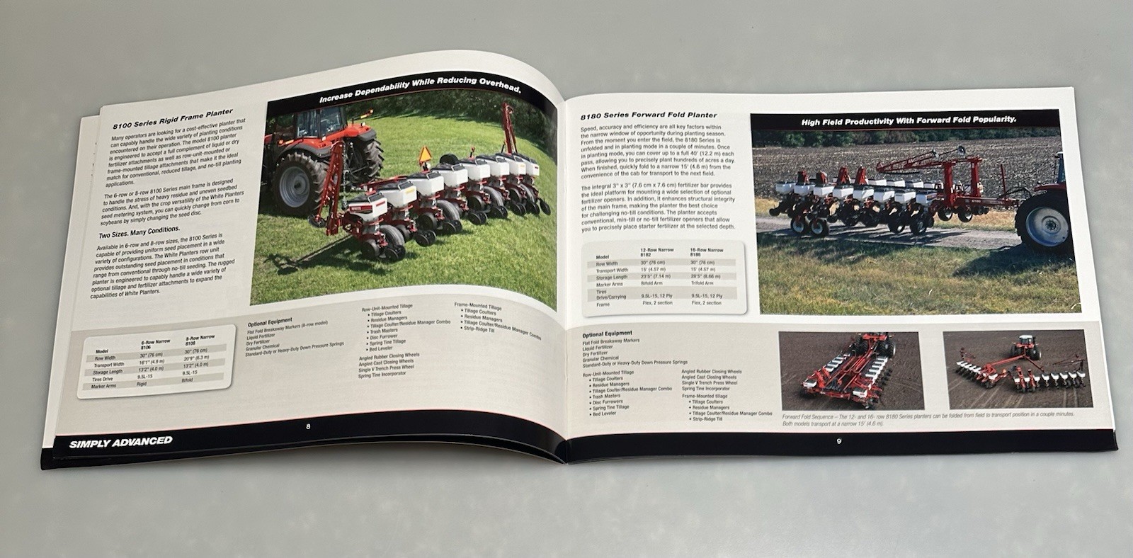 White AGCO – 8000 Series Planters Sales Brochure 2011