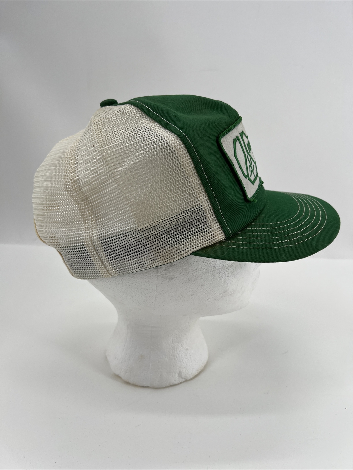 Vintage AGRI-KING KEY Patch Mesh Trucker HAT CAP Drink More Milk Green/White