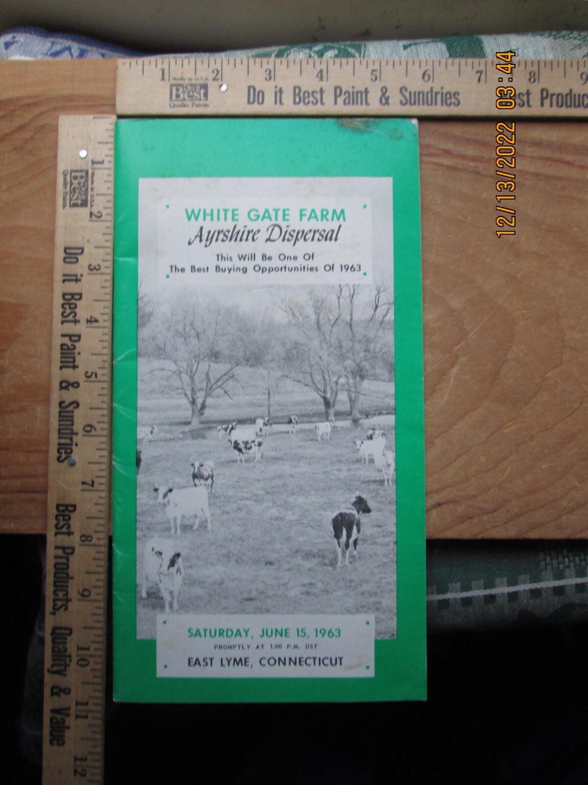 white gate farm east ayrshire dispersal LYME Connecticut booklet