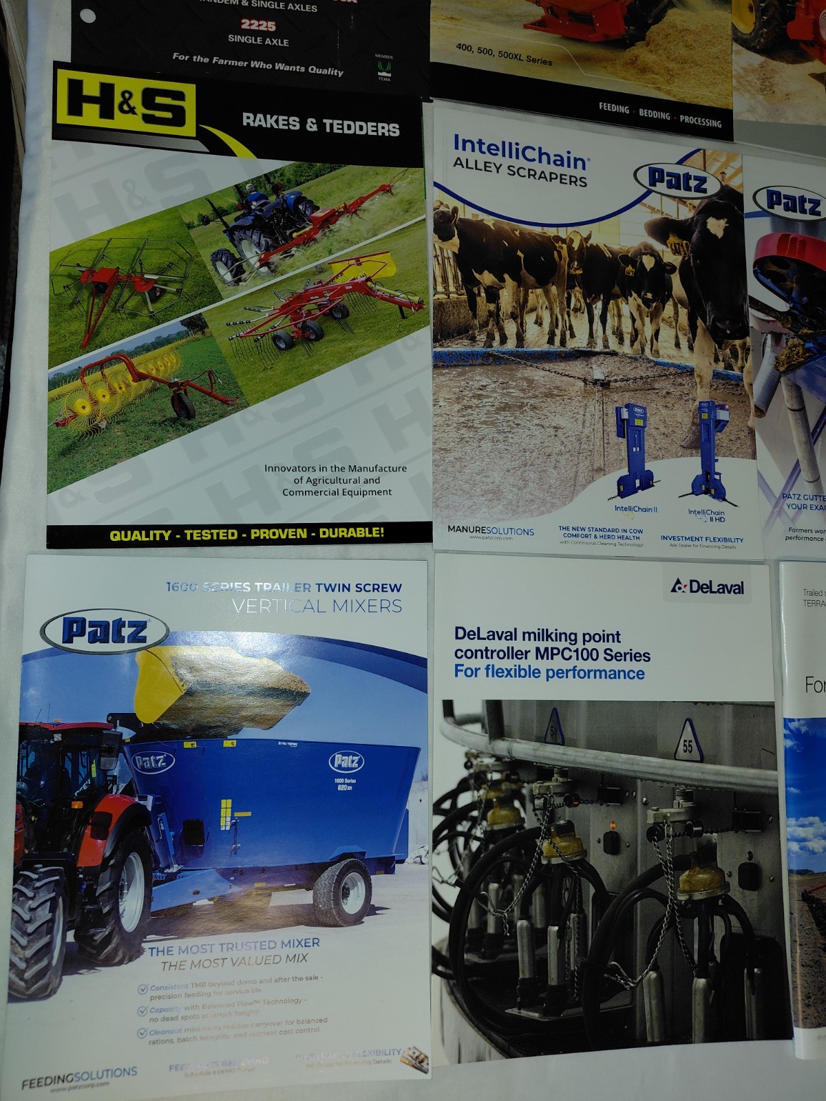 Lot Of 80+ Modern (Year 2000+) Farm Equipment, Tractor, Combine Brochures
