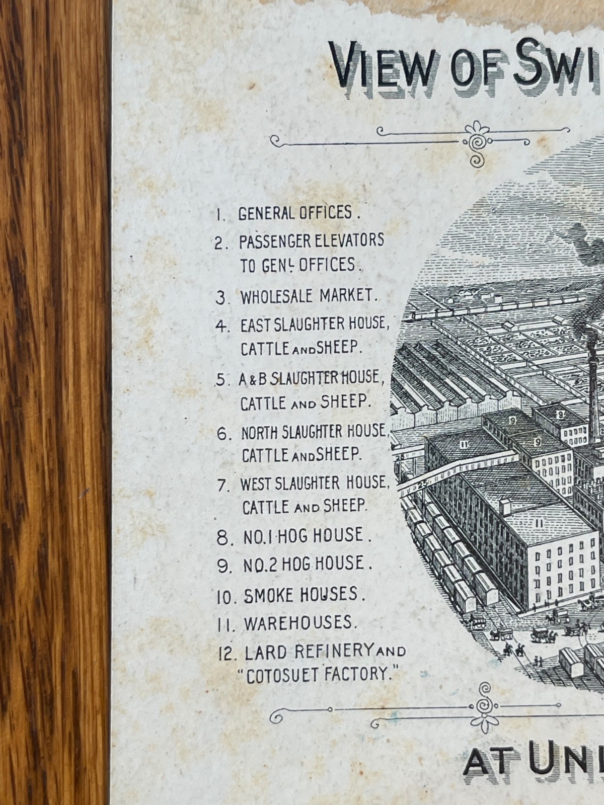 Swift&rsquo;s Jersey Butterine 1880s Advertising Card, Union Stock Yards, Chicago
