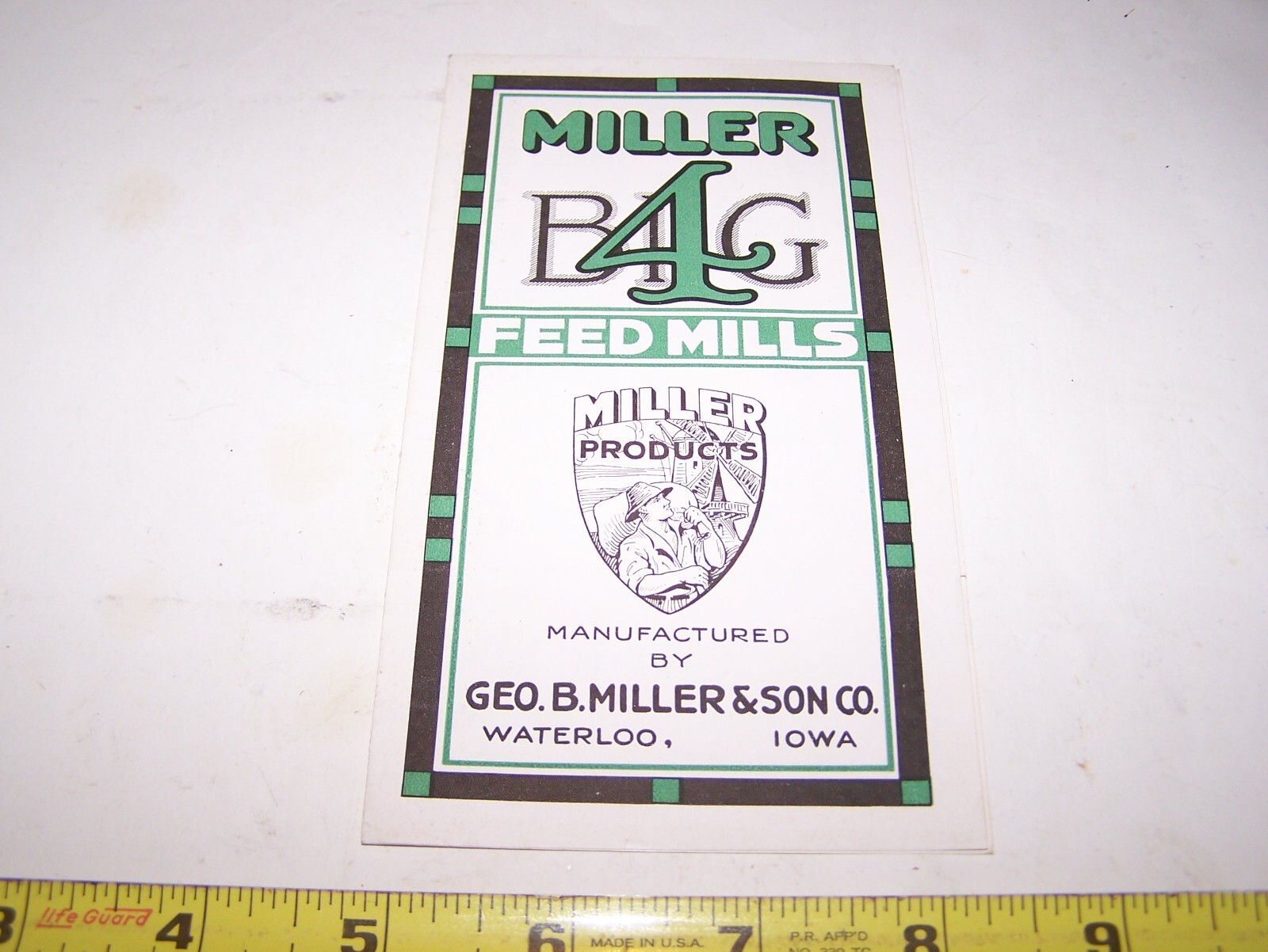 GEORGE MILLER BIG 4 FEED MILL GRINDER Sales Brochure Pamphlet Hit Miss Engine