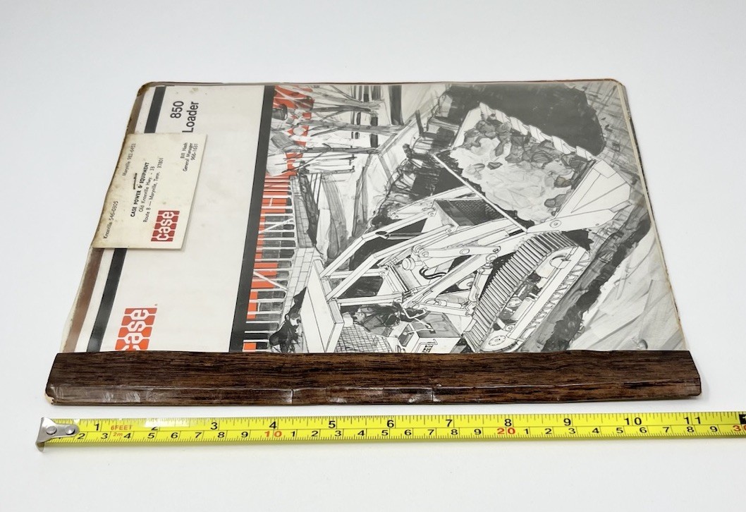Vintage Lot 2 CASE Co. Tractor Loader 450 & 850 Brochure Specifications Receipts