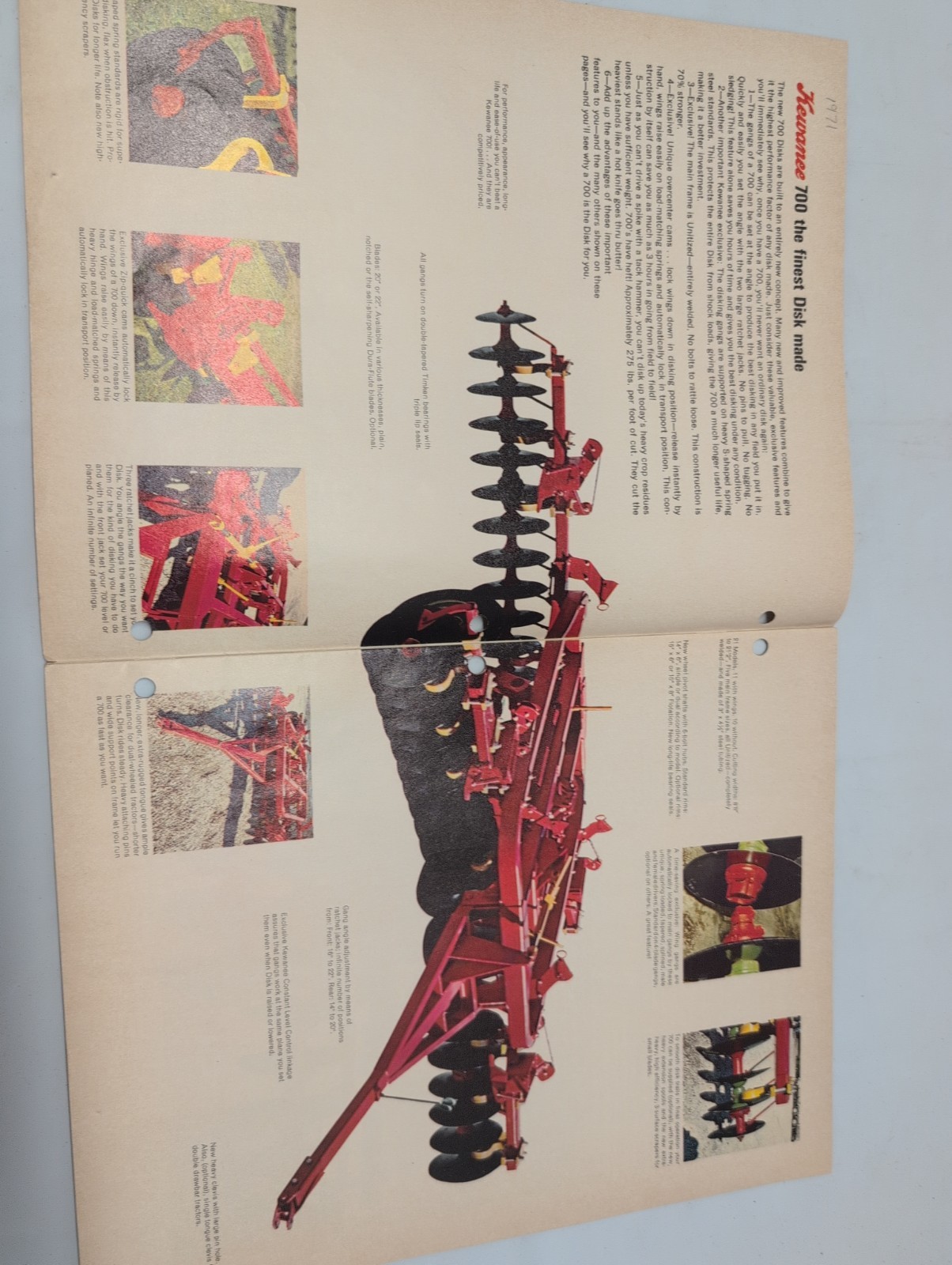 Kewanee Tillage Tools Brochure 24 Pages Good Condition