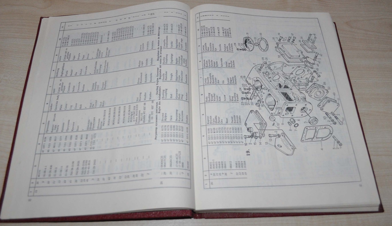 1990 ChTZ T-170 Tractor Parts Catalog Manual Tractoroexport RU ENG FR DE SP