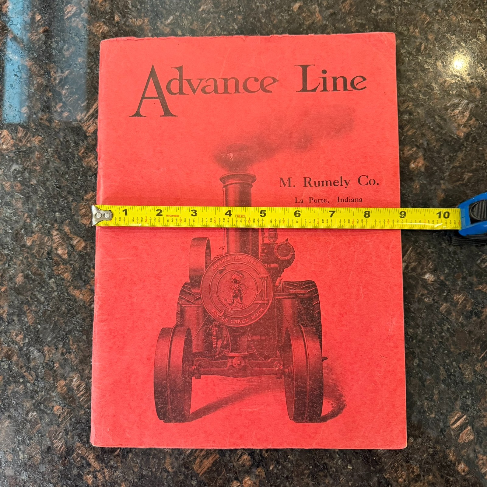 Advance Line M Rumely Co La Porte IN Brochure Battle Creek MI Tractor Equipment