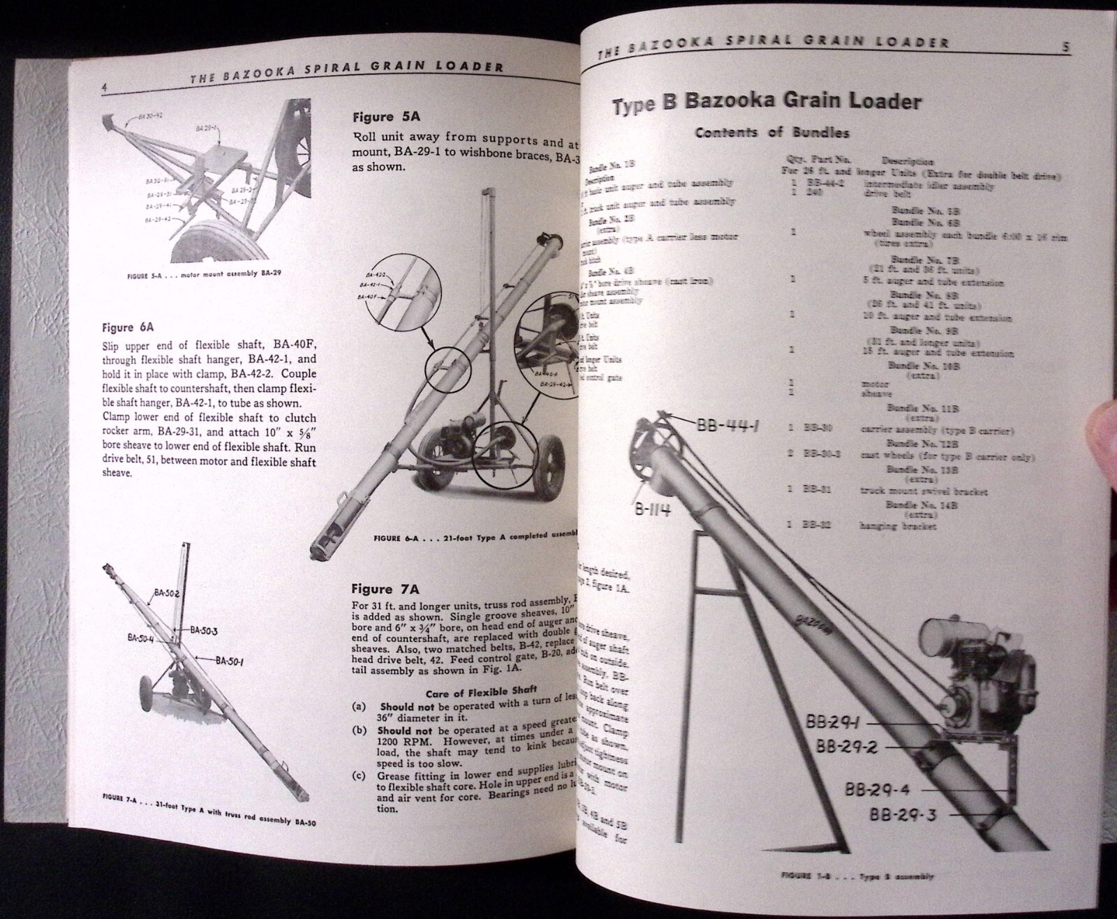 1952 Bazooka Spiral Grain Loader Brochure Folder Wyatt Mfg Co Salina KS