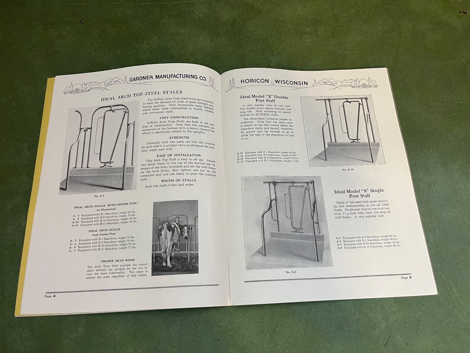 Original Idea Barn Equipment Sales Catalog Brochure 140 Horicon Wisconsin 1939