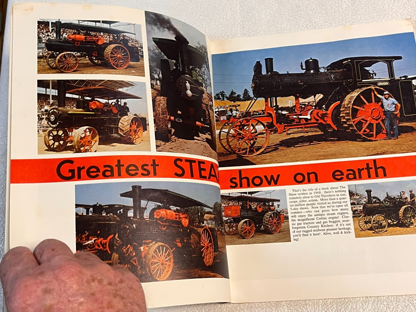vintage Old Threshers of Iowa Program – Book Undated Softsided Book