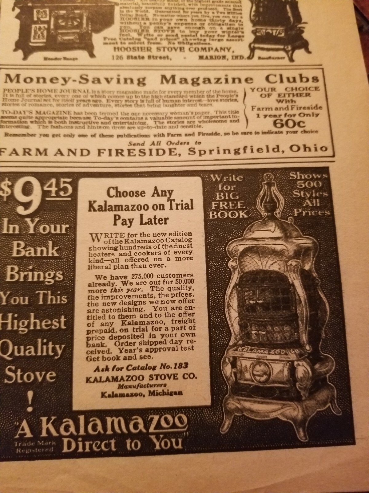 FARM and FIRESIDE The National Farm Paper 1914 Post Office Colgate