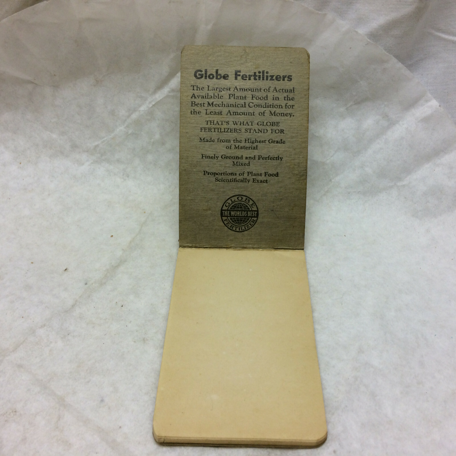 2 Vtg 1950&rsquo;s Pocket Notebook Advertising Agrico Fertilizer & Globe Fertilizers