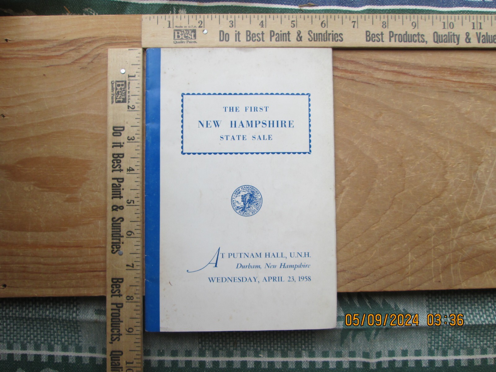 Catalog of New Hampshire consignment sale of registered holstein cattle 1958