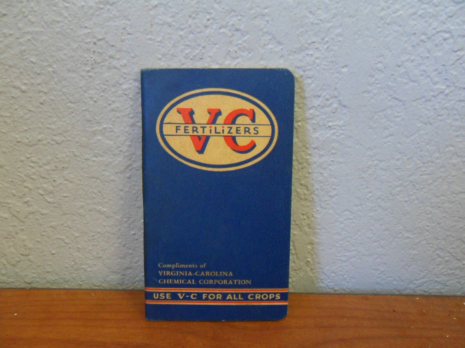 VINTAGE 1937 VC FERTILIZERS NOTEBOOK – VIRGINIA – CAROLINA CHEMICAL CORPORATION