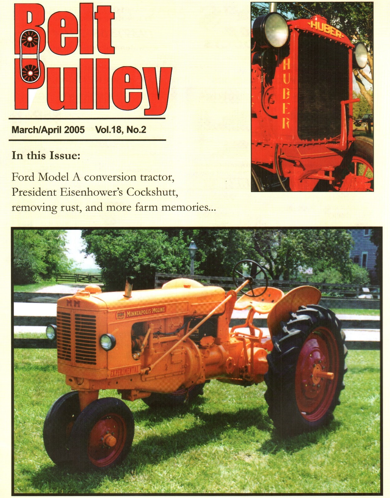 Minneapolis Moline Experimental R Tractor, Autotrac, Navy Bean Farming Huron MI