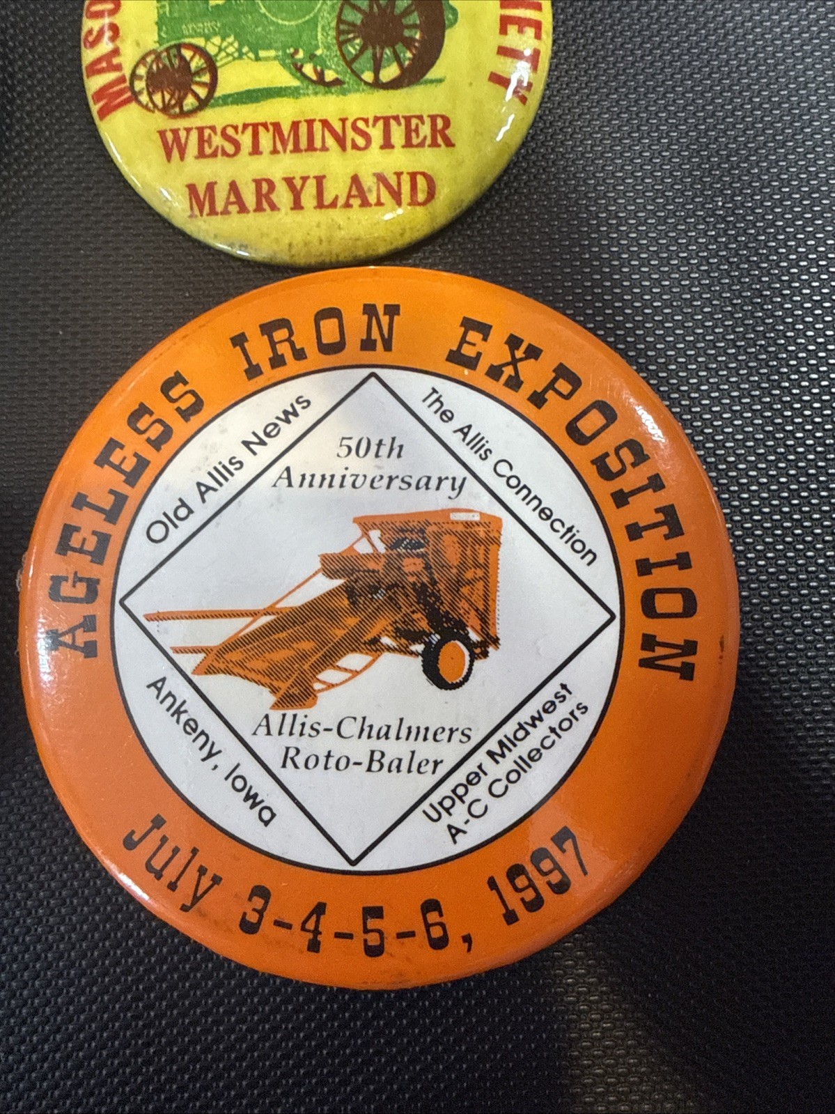 Tractor Ageless Iron Mason Dixon Historical Society Pins 1970-2001
